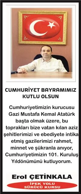 29 EKİM CUMHURİYET BAYRAMIMIZ KUTLU OLSUN