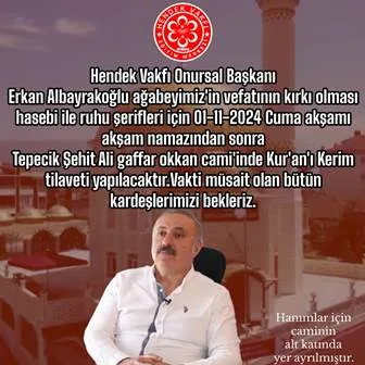 MEVLİD-İ ŞERİF KIRAAT OLUNACAK