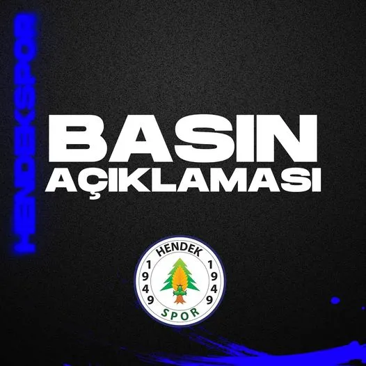 HENDEKSPOR KENDİNE YAKIŞANI YAPTI ve  KARASUDA YAŞANANLARI KINADI , HUKUK MÜCADELESİ BAŞLATTI