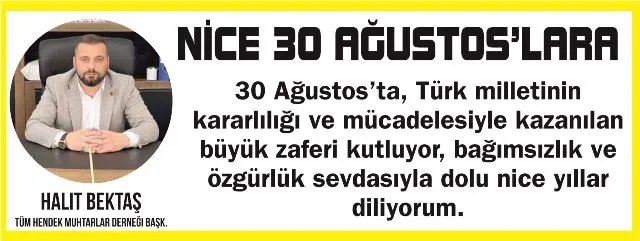 NİCE 30 AĞUSTOS