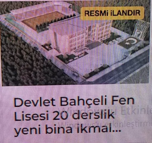 HANİ HENDEK DEVLET BAHÇELİ FEN LİSESİ BİTMİŞ, İÇERİSİNDE ÖĞRENCİLER EĞİTİM-ÖĞRETİM GÖRÜYORLARDI?