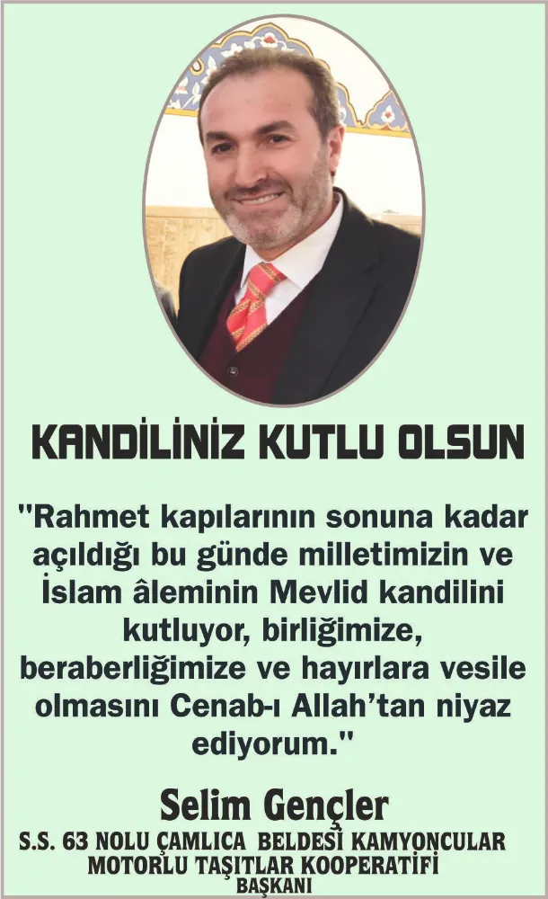 MEVLİD KANDİLİMİZ MÜBAREK OLSUN