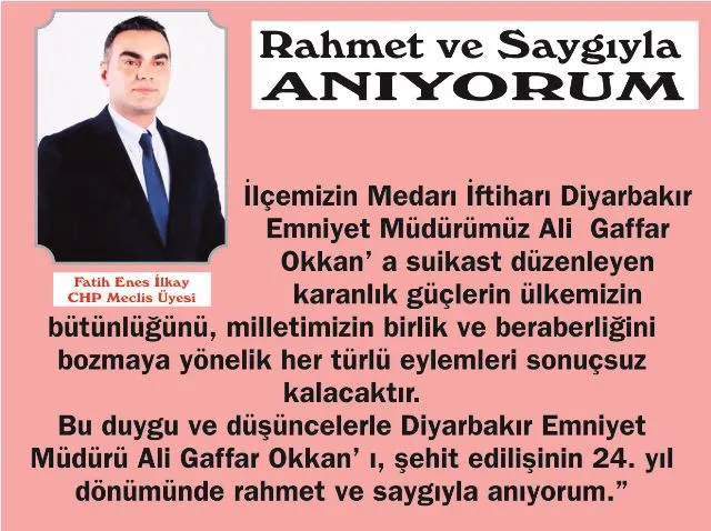 RAHMET ve SAYGIYLA ANIYORUM