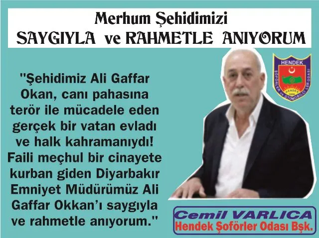 SAYGI ve RAHMETLE ANIYORUM