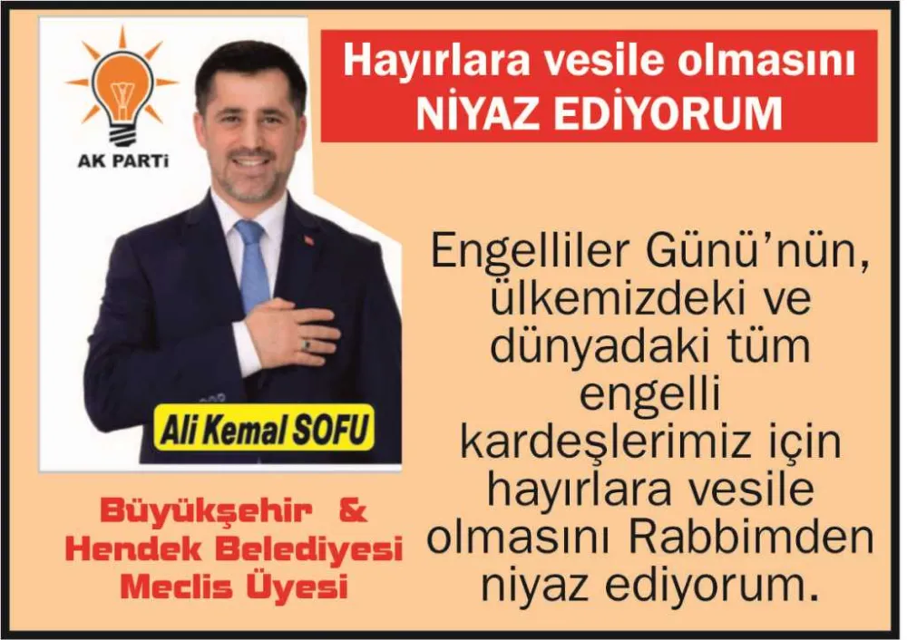 GÜNÜNÜZ HAYIRLARA VESİLE OLSUN