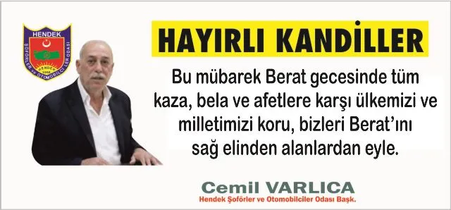 HAYIRLI KANDİLLER