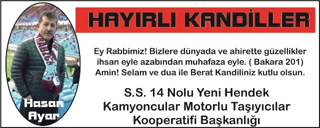 HAYIRLI KANDİLLER