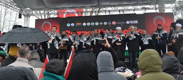 MİLLİ İRADE PLATFORMUNUN İLÇEMİZDE DÜZENLEDİĞİ FİLİSTİN