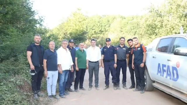 KAYMAKAM GÖKDEMİR VE BAŞKAN PÜSKÜLLÜ  YANGIN MAHALLİNDE