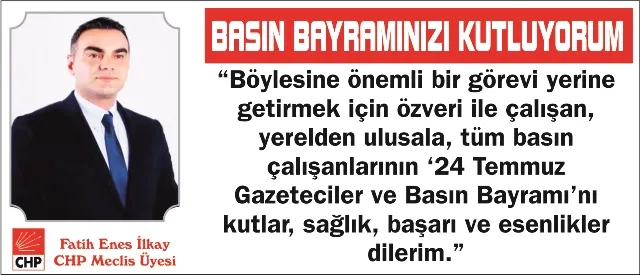 BASIN EMEKÇİLERİNİN BAYRAMI KUTLU OLSUN