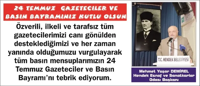 BASIN BAYRAMINIZ KUTLU OLSUN