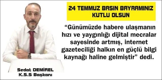 BASIN BAYRAMINIZ KUTLU OLSUN